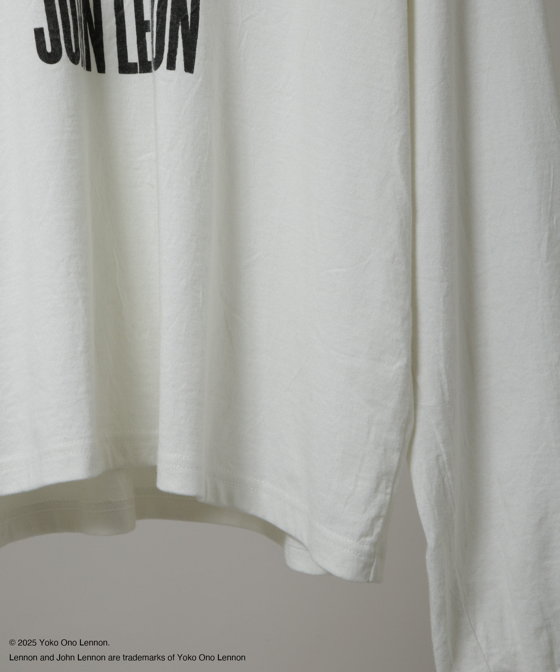 nano･universe「「HOTEL PALACE」John Lennon ピグメントL/S TEE」|Tシャツ・カットソー|