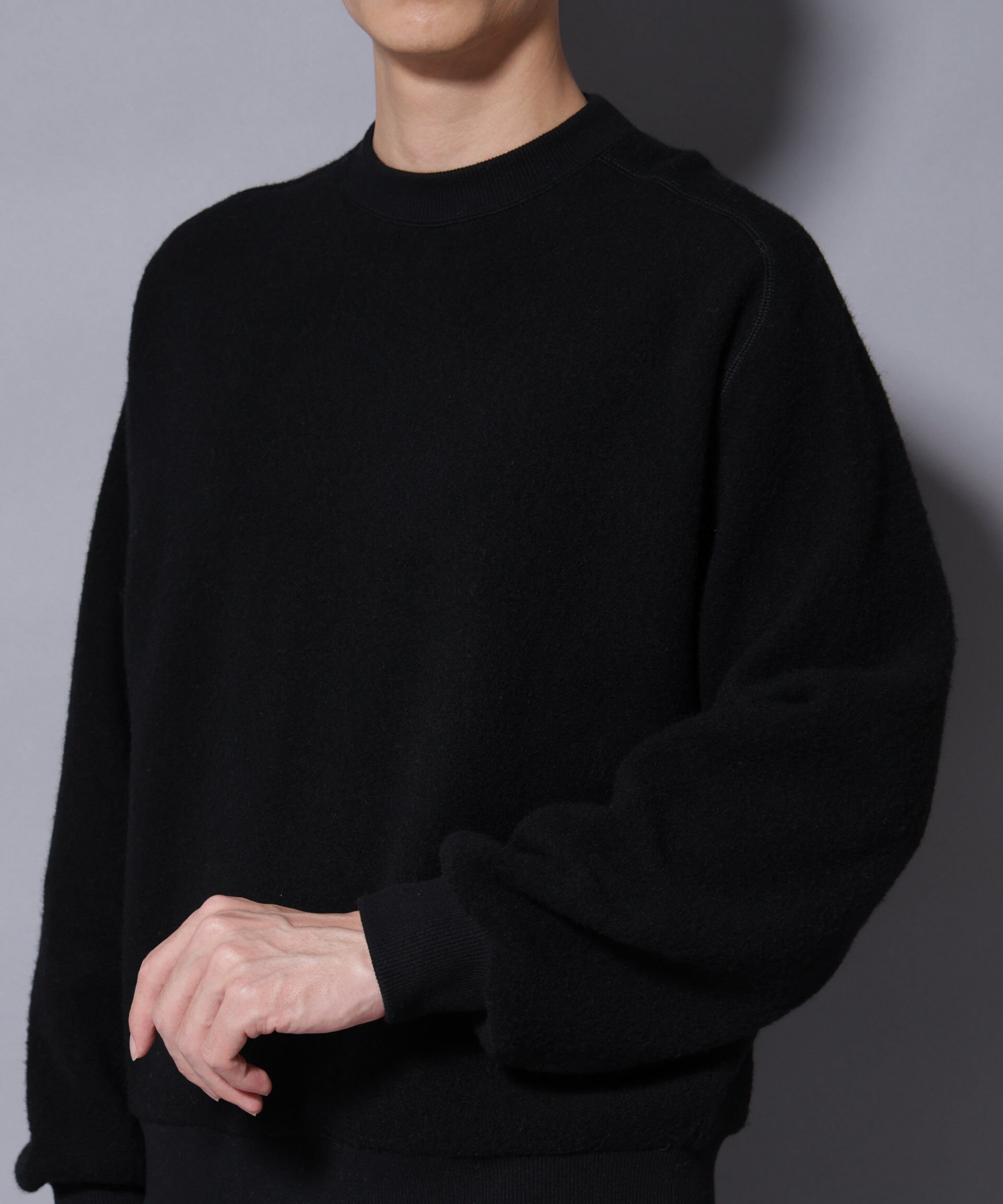 NANO universe「MIYATA&times;NANO JAPANMADE ウール/コットン スウェット」|Tシャツ・カットソー|