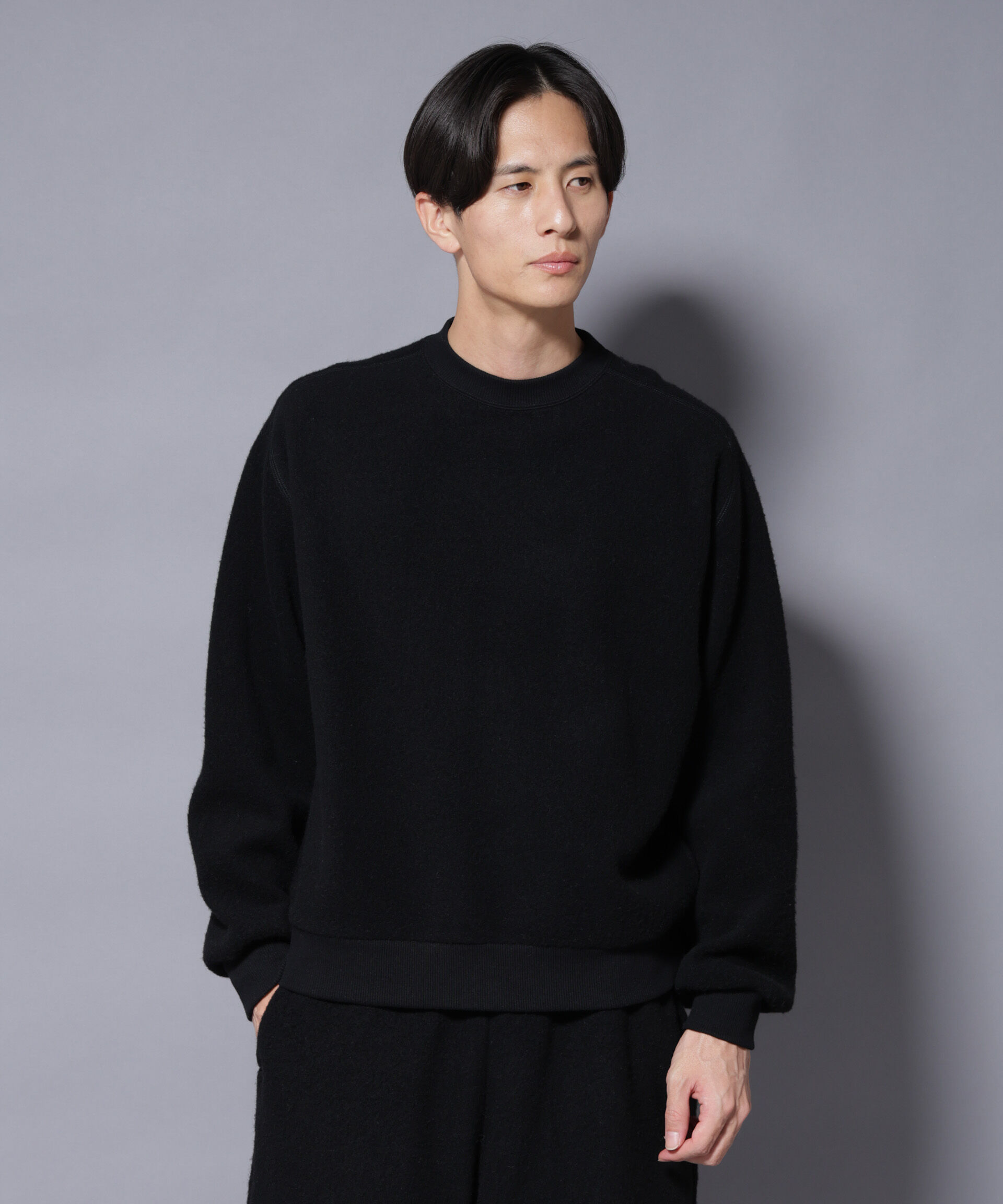 NANO universe「MIYATA&times;NANO JAPANMADE ウール/コットン スウェット」|Tシャツ・カットソー|