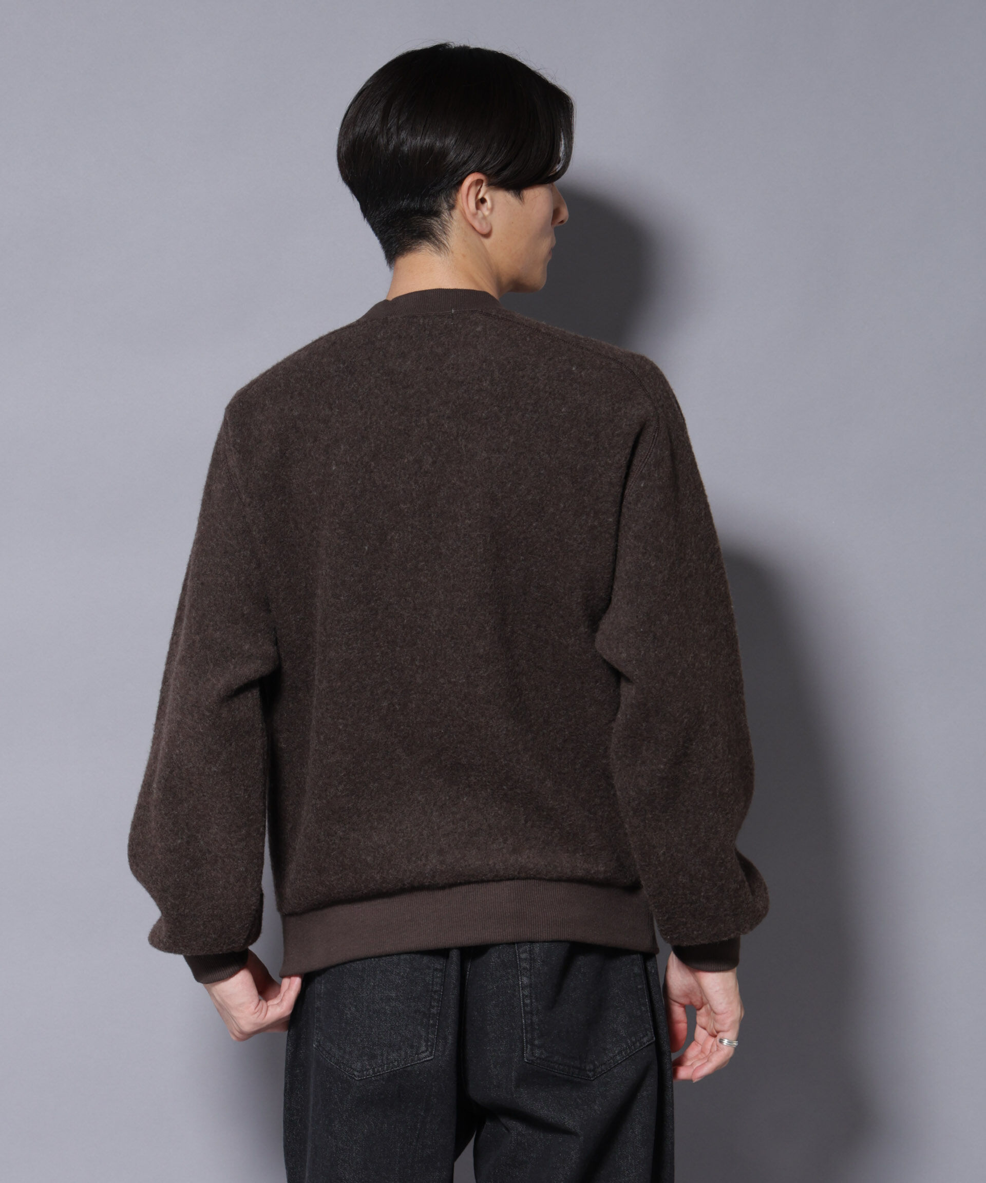 NANO universe「MIYATA&times;NANO JAPANMADE ウール/コットン スウェット」|Tシャツ・カットソー|