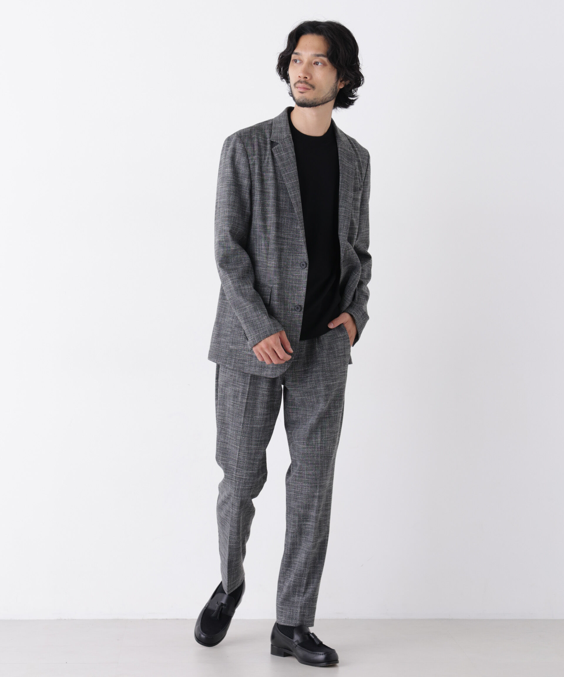 NANO universe「｢Damerino｣ T/Rスラブストレッチセットアップ/WASHABLE」|スーツ|