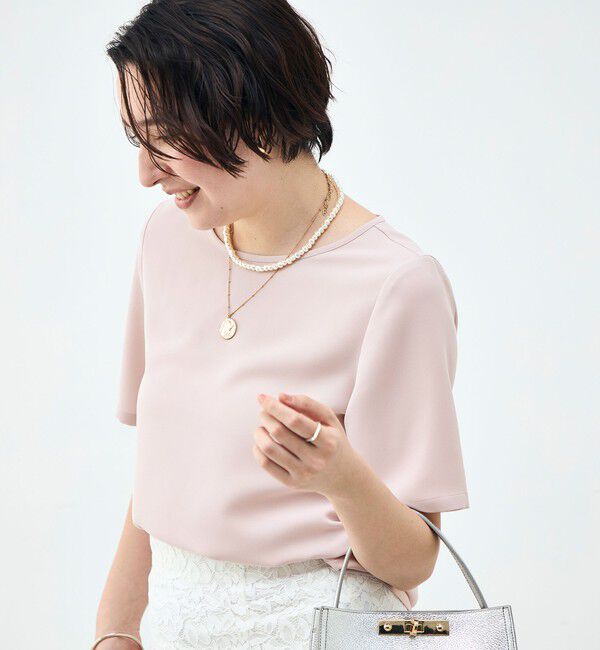 NOLLEY'S sophi「ウォッシャブルダブルクロスＴブラウス」|シャツ・ブラウス|