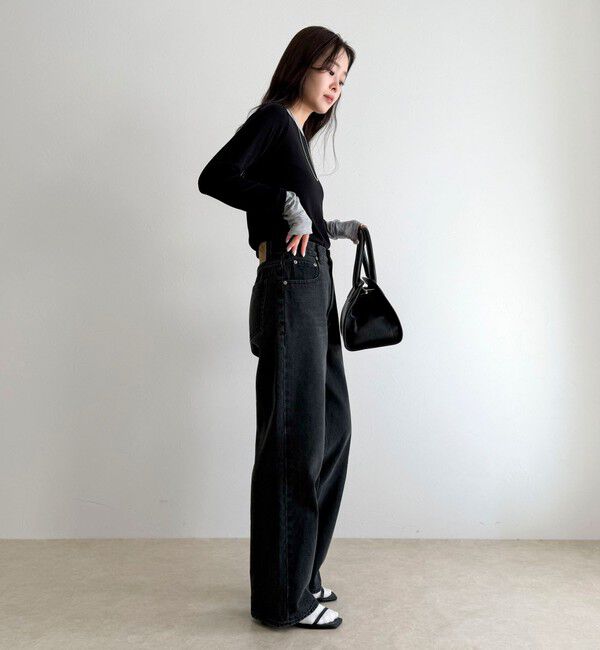 fredy emue「【待望の新色＆サイズ展開追加／@sora_522m企画】BASIC STRAIGHT DENIM」|デニム|
