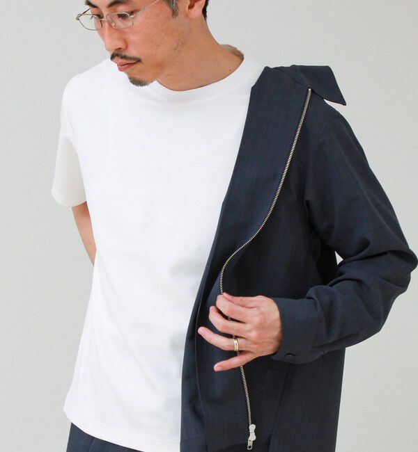 GLOSTER「【抗菌防臭/ビジカジ対応】ポンチ素材 ジャケＴ」|Tシャツ・カットソー|