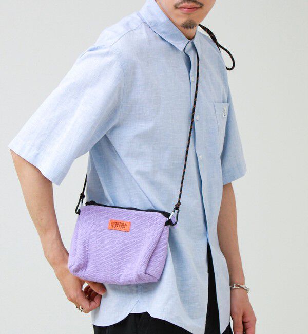 GLOSTER「【UNIVERSAL OVERALL】Summer knit sacoche」|ショルダー・メッセンジャー|