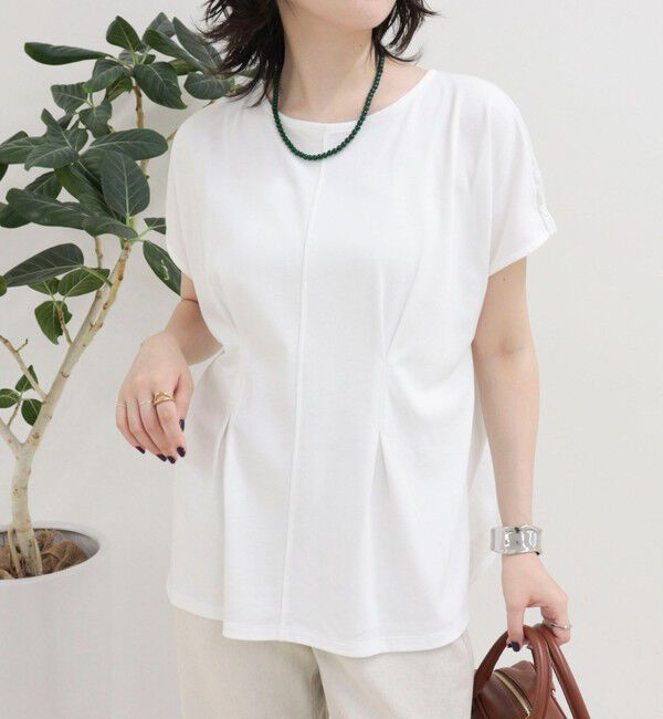 fredy emue「ウエストタックフレンチカットソーブラウス」|Tシャツ・カットソー|オフホワイト