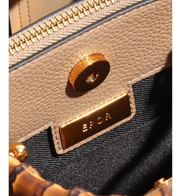 E'POR「【E'POR】BAMBOO BAG Medium/軽量・通勤・26SS」|ハンドバッグ|