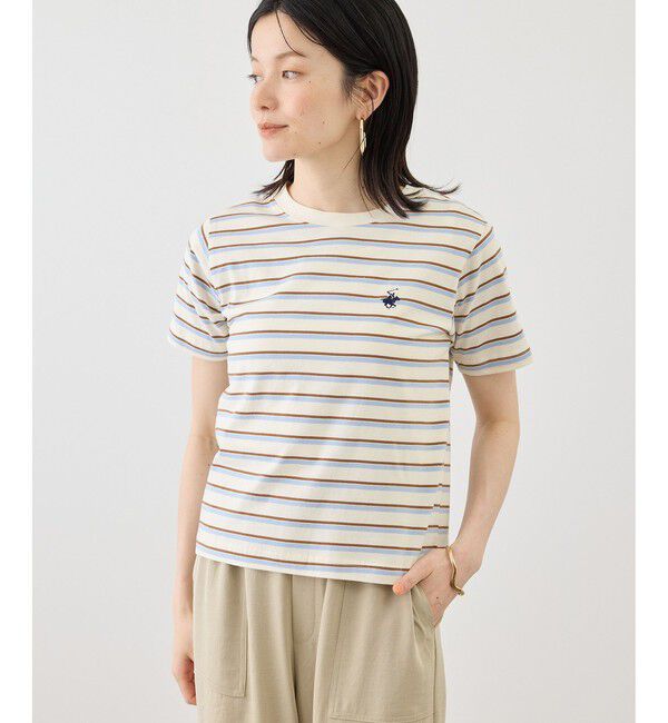 Rope&rsquo;Picnic「【BEVERLYHILLS POLO CLUB・一部店舗限定】アイコン刺繍コンパクトTシャツ」|Tシャツ・カットソー|