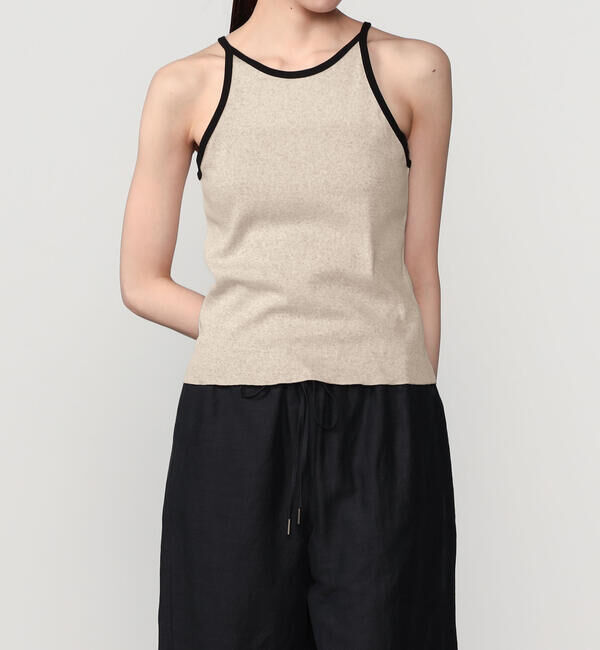  「GOOD PEOPLE GOOD STITCHING GOOD PRODUCT | バイカラートリム キャミソール WOMEN」|Tシャツ・カットソー|