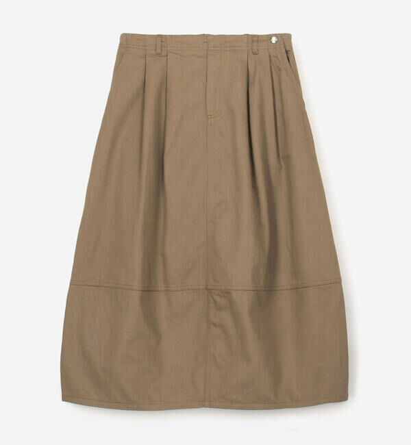DANTON「DANTON | バックサテン コクーンスカート WOMEN」|スカート|BEIGE