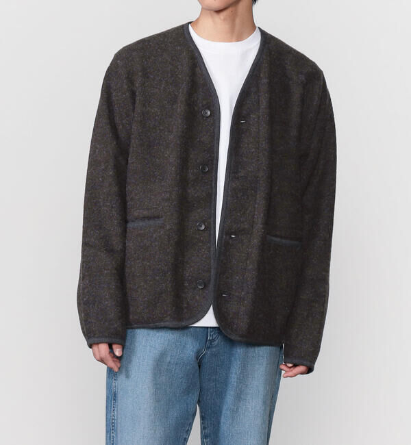  「ORCIVAL | ブラッシュドフリース Vネックカーディガン MEN」|その他|