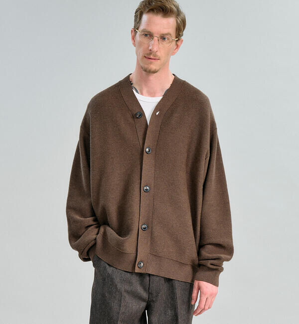 ORCIVAL「ORCIVAL | 〈別注〉ウールコットン Vネックカーディガン MEN」|ニット・セーター|