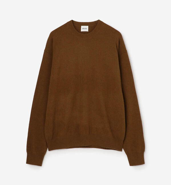 Morris & Sons「MORRIS & SONS | カシミヤ クルーネックニット MEN」|ニット・セーター|BROWN