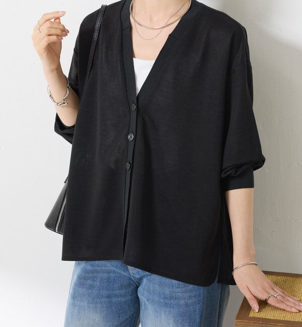  「【ロングシーズン着れる】シアーダンボールカーディガン」|Tシャツ・カットソー|