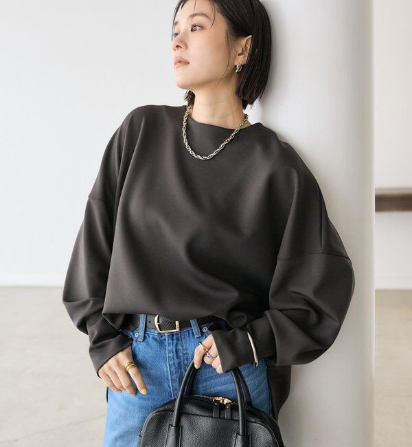  「【楽ちんキレイ】ダンボールポンチョプルオーバー」|Tシャツ・カットソー|
