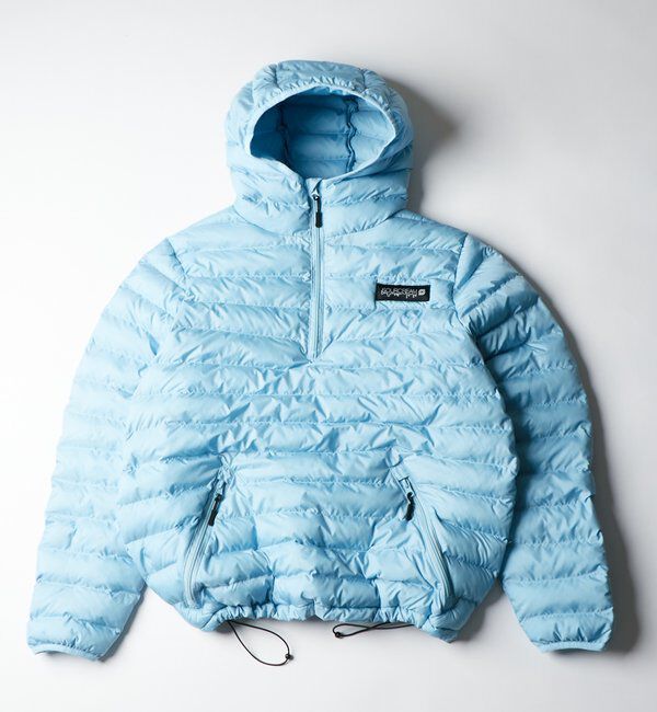  「【26AW LOOK掲載品番】【Sourcream】中綿アノラックパーカー」|ブルゾン・スタジャン|サックスブルー