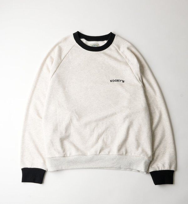  「【KOOKY&rsquo;N】リブカラー切り替えクルー」|Tシャツ・カットソー|ホワイト