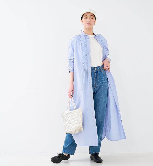 collex「フロトフリルシャツワンピース」|ワンピース|