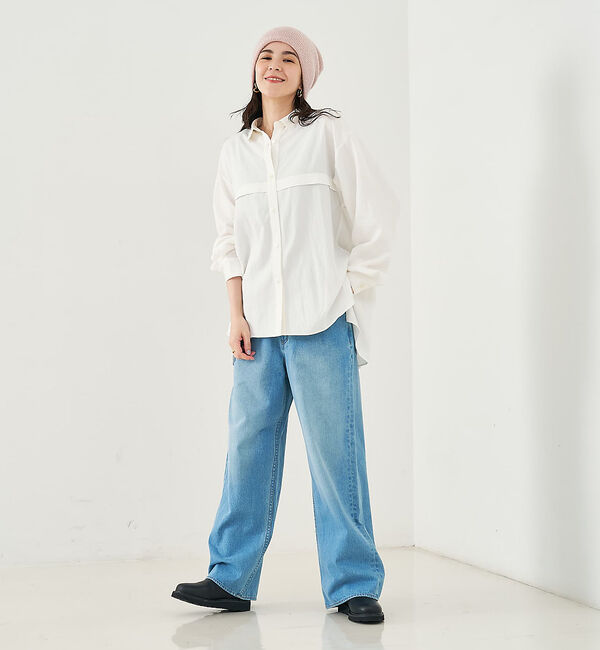collex「フロント切替バックギャザーシャツ」|シャツ・ブラウス|