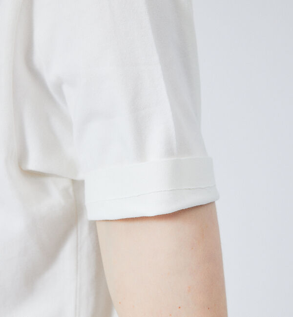 ABAHOUSE「【ノンストレス】定番 / COTTON LYCRA 圧着 クルーネック 半袖 T」|Tシャツ・カットソー|