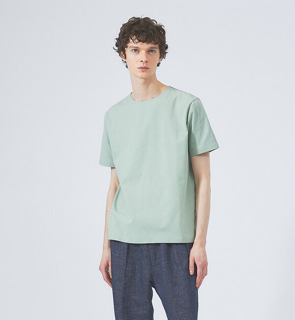 ABAHOUSE「【ノンストレス】定番 / COTTON LYCRA 圧着 クルーネック 半袖 T」|Tシャツ・カットソー|その他