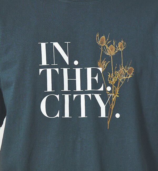 ABAHOUSE「【IN THE CITY】ドライフラワー 半袖 Tシャツ」|Tシャツ・カットソー|