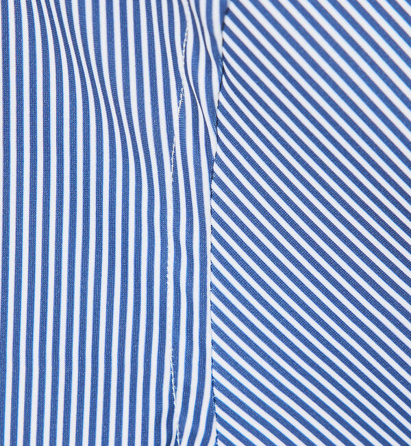 ABAHOUSE「【FLEX SHIRTS】Dry Moment ナロウ ストライプ 長袖 シャツ」|シャツ・ブラウス|