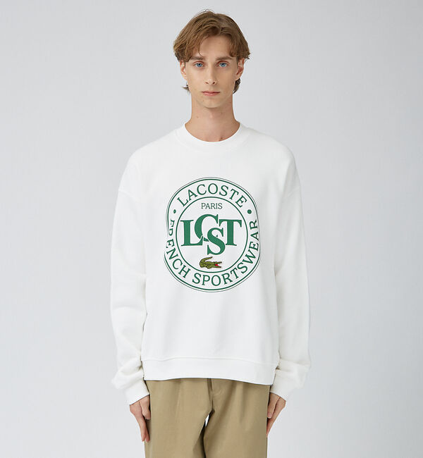 ABAHOUSE「【LACOSTE / ラコステ】サークルグラフィック クルーネックスウェット」|スウェット・ジャージ|