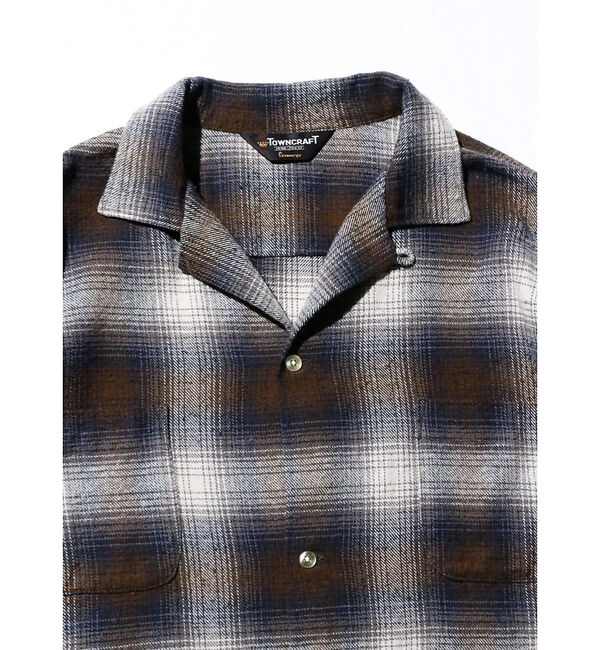 ABAHOUSE「【TOWNCRAFT 】60&lsquo;SLOOP COLLAR NEL OMBRE SH」|シャツ・ブラウス|
