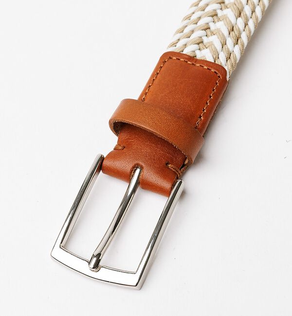 ABAHOUSE「【ABAHOUSE　les essentiels】カラーミックスゴムメッシュベル」|ベルト|