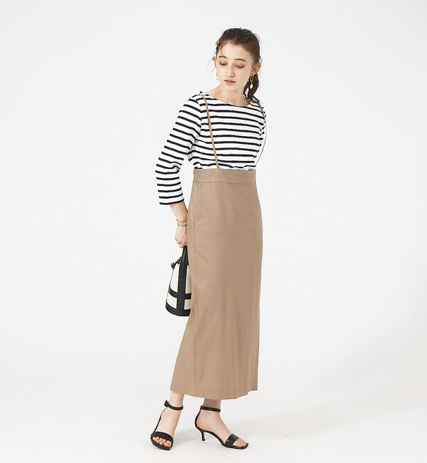 Rouge vif「【CHANTE CLAIR/シャントクレール】ボーダーロンT」|Tシャツ・カットソー|