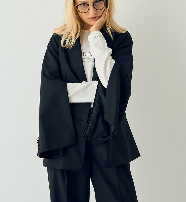 Rouge vif「【一部店舗限定】【2点セット】スリットジャケット＆ウエストクロスパンツSET」|テーラードジャケット|