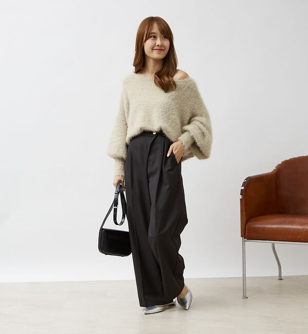 Rouge vif「【一部店舗限定】【2点セット】スリットジャケット＆ウエストクロスパンツSET」|テーラードジャケット|