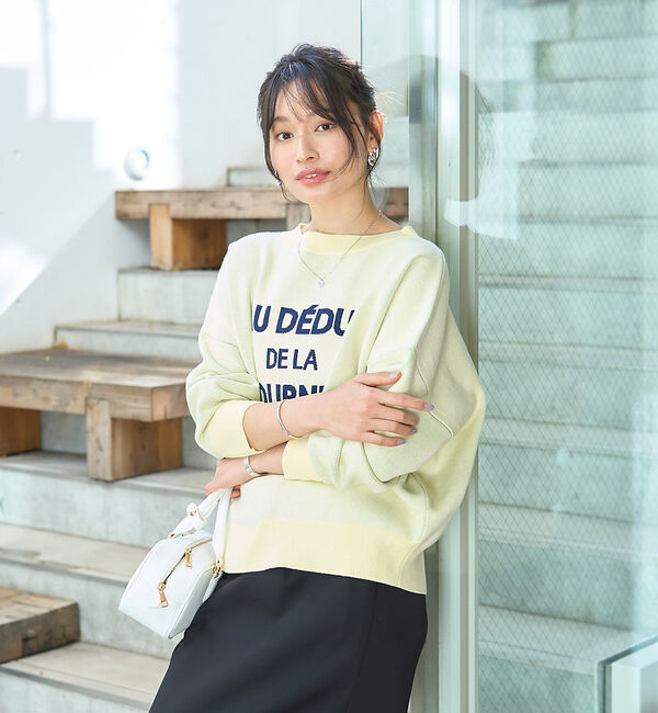 Rouge vif「【一部店舗限定】【追加4】ジャガードロゴニット」|ニット・セーター|