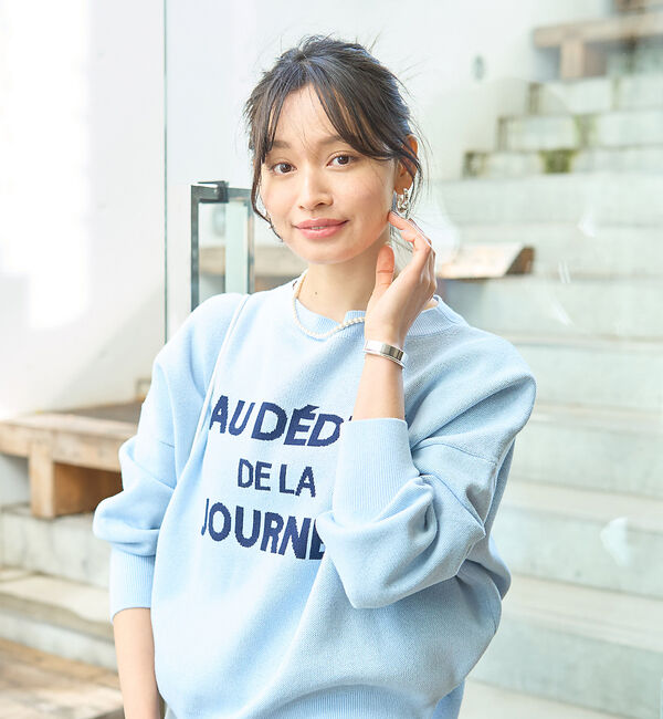 Rouge vif「【一部店舗限定】【追加4】ジャガードロゴニット」|ニット・セーター|