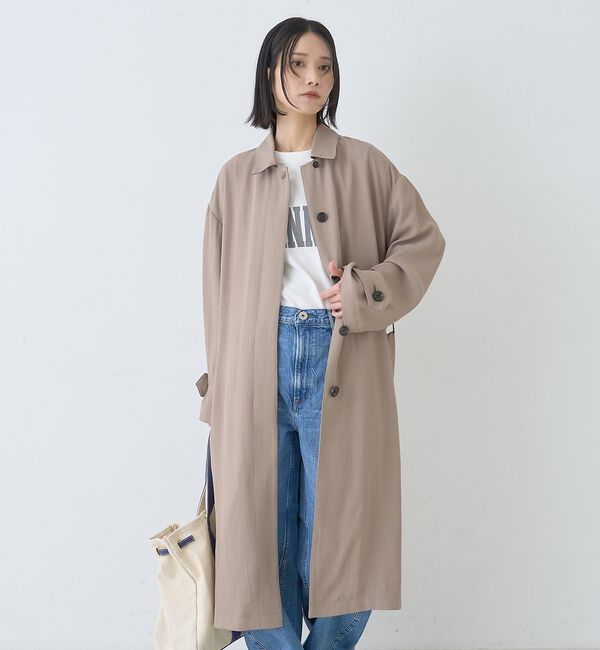 Rouge vif「【2サイズ展開】ステンカラーロングコート」|ステンカラーコート|
