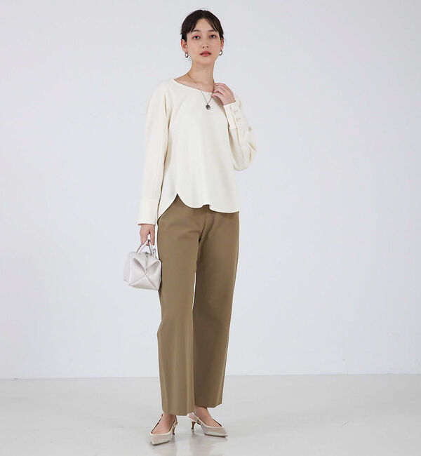 qualite「2WAYバックピーチセミフレアパンツ」|その他|