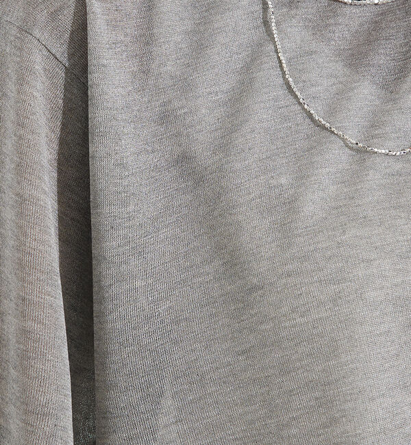 qualite「シャイニーニットT」|Tシャツ・カットソー|