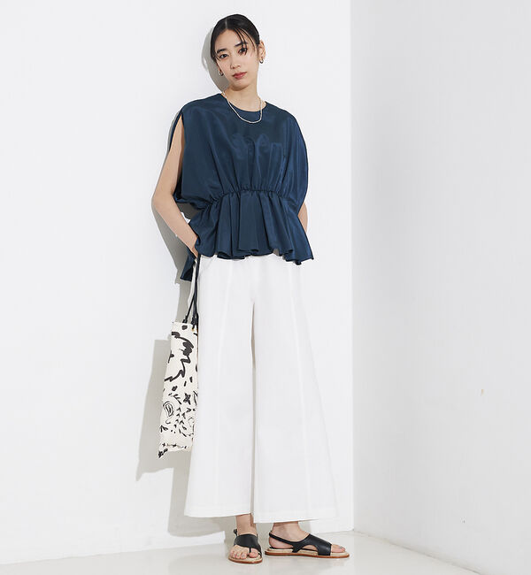 qualite「撥水ツイルワイドパンツ」|その他|