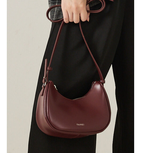qualite「【YAHKI】SOFT W FACE ショルダーバッグ」|ショルダー・メッセンジャー|ボルドー