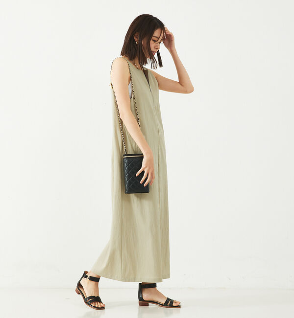 abahouse mavie「【大人のいちまんワンピ】UネックZIP2WAYワンピース」|ワンピース|