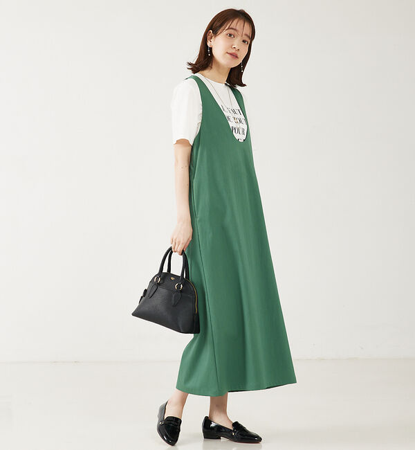 abahouse mavie「【大人のいちまんワンピ】UネックZIP2WAYワンピース」|ワンピース|