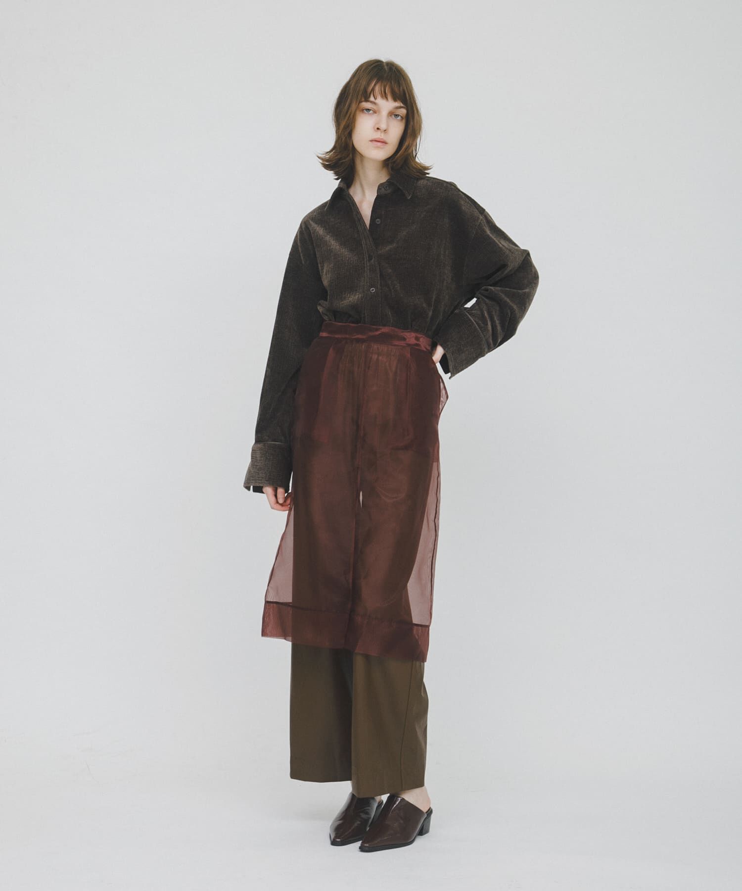 LAATO「wrinkle velor shirts」|シャツ・ブラウス|