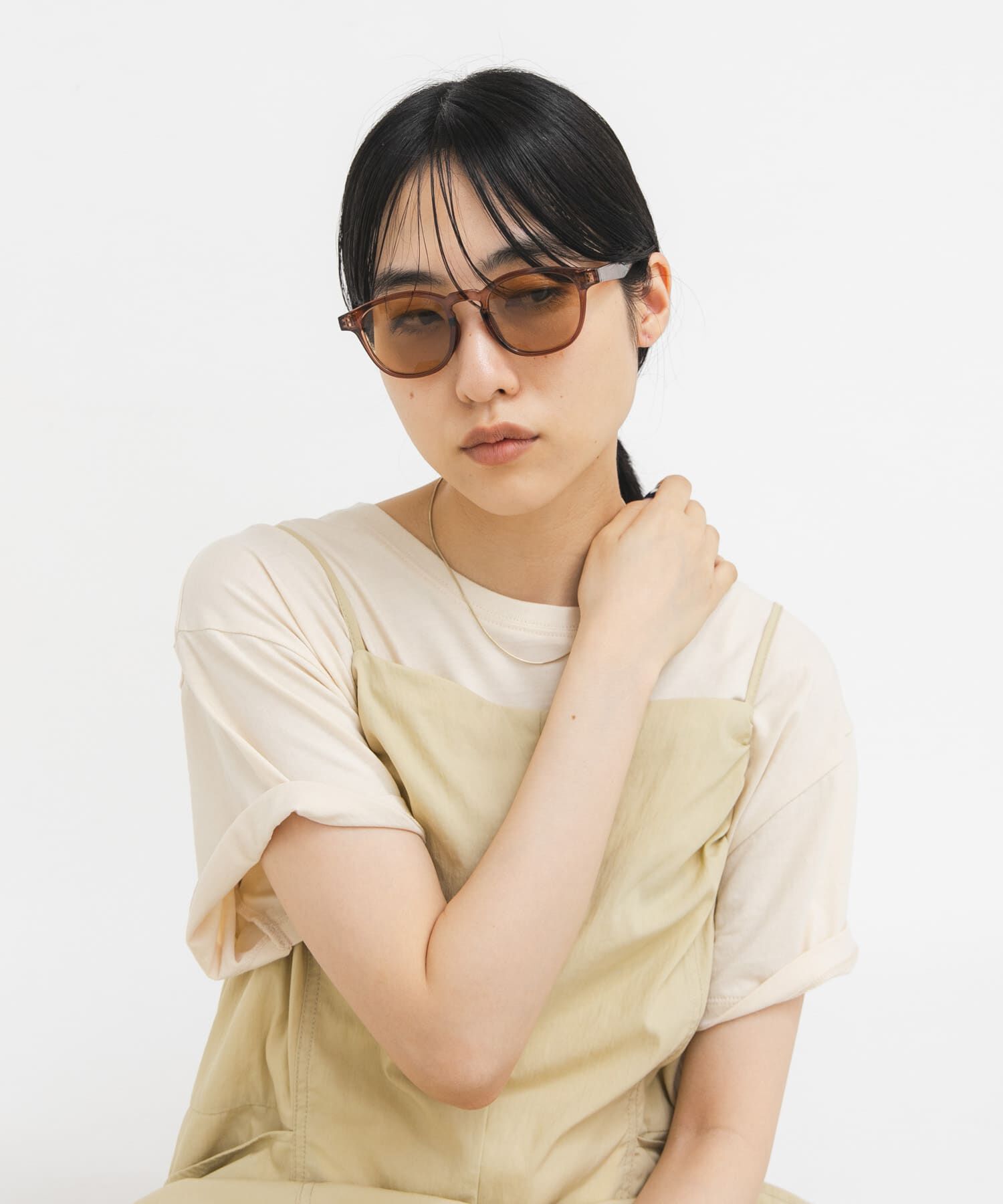  「ボストンフレームサングラス」|メガネ|