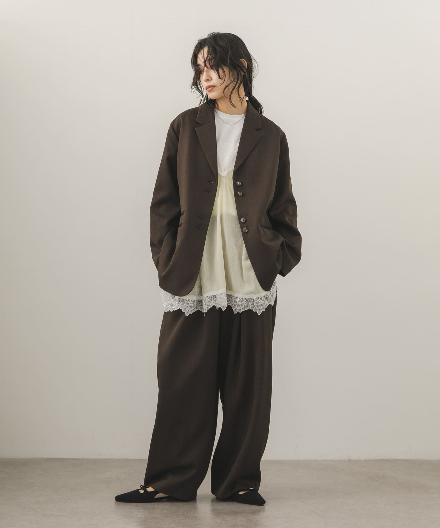  「ダブルタックスラックス」|その他|ブラウン