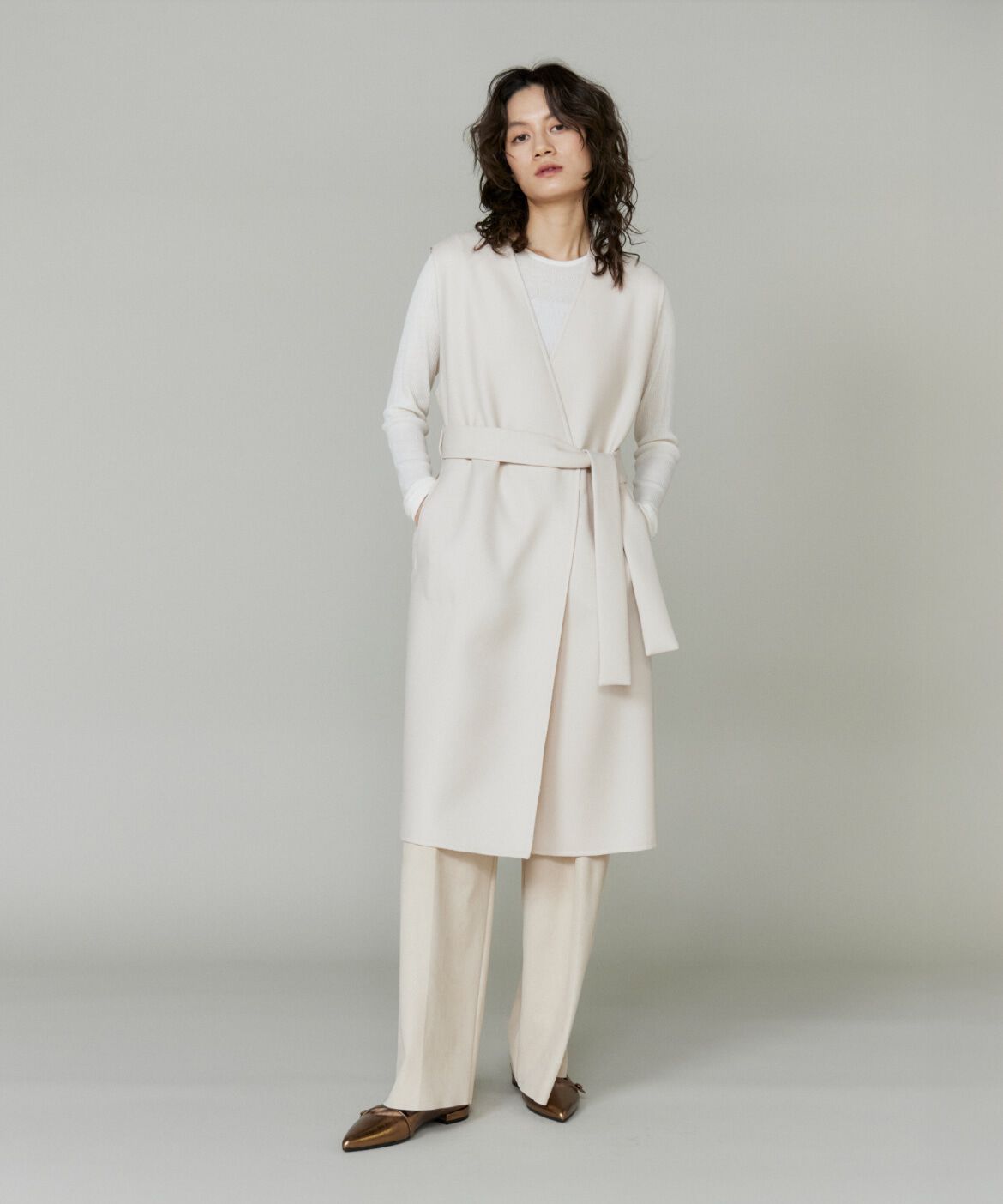 la veille by SUPERIOR CLOSET「《大きいサイズ》オーバージレ」|ダウンベスト・ベスト|