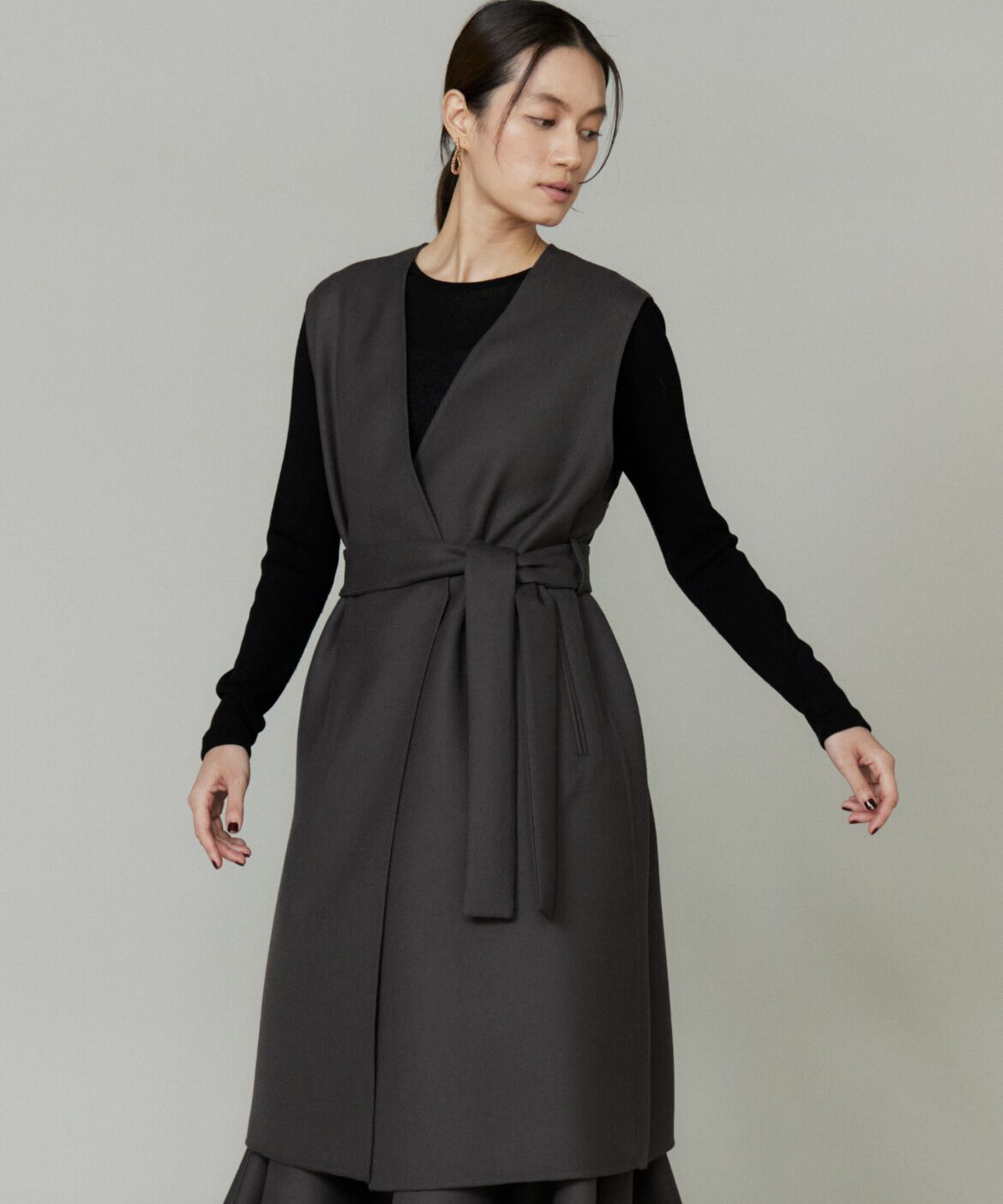 la veille by SUPERIOR CLOSET「《大きいサイズ》オーバージレ」|ダウンベスト・ベスト|