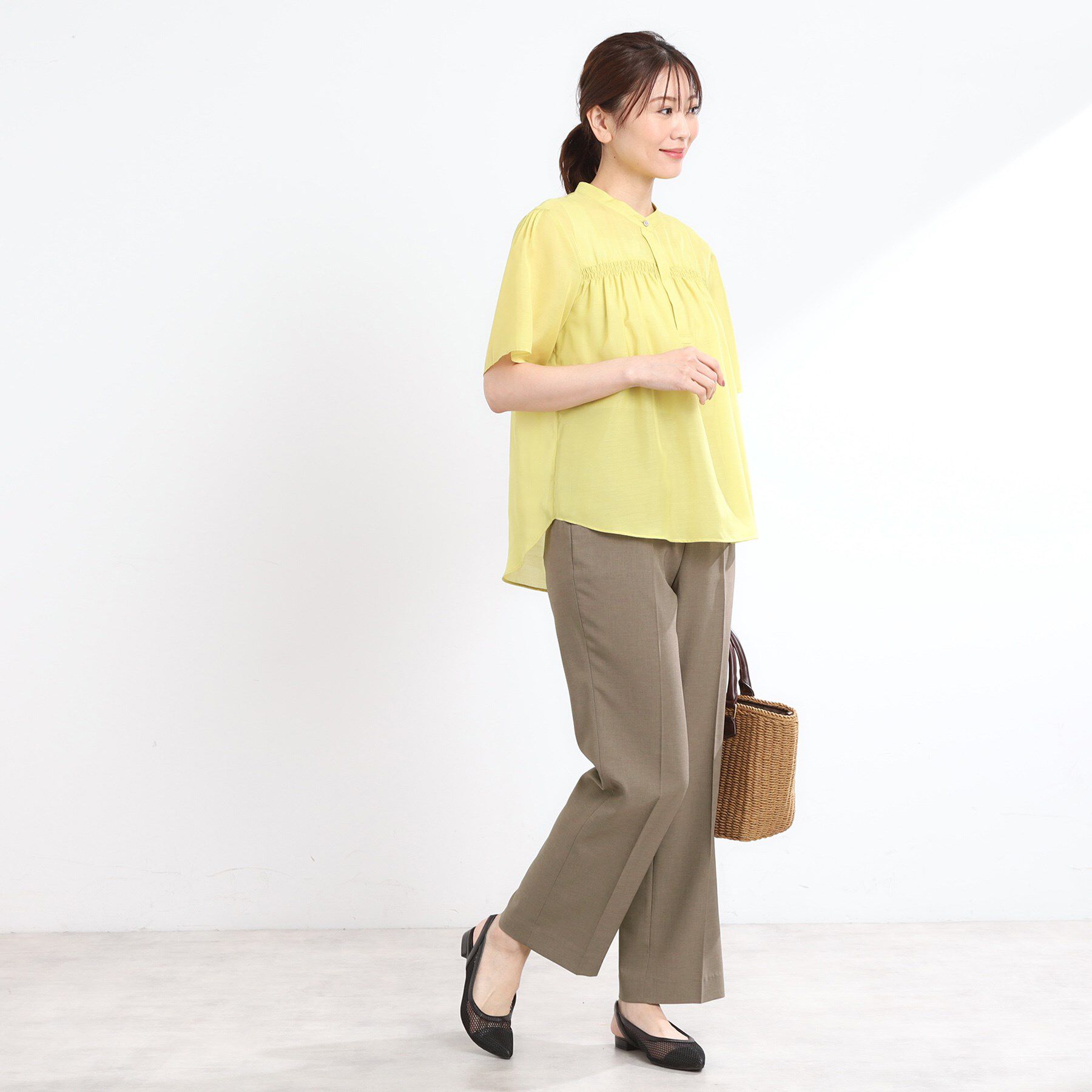 Reflect「【マシンウォッシュ可】リネンライクフレアパンツ」|その他|