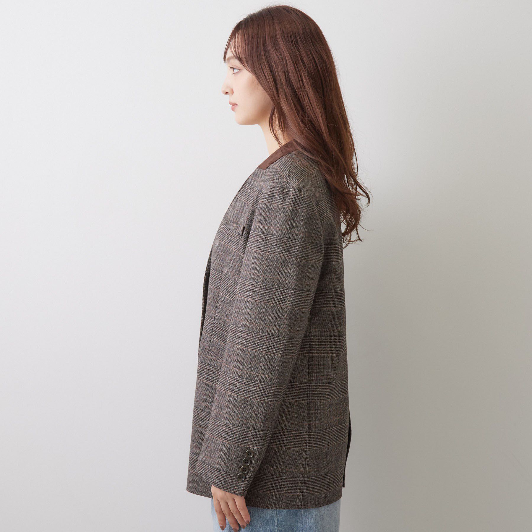 DRESSTERIOR「【日本製】ハンティング ノーカラージャケット」|ノーカラージャケット|