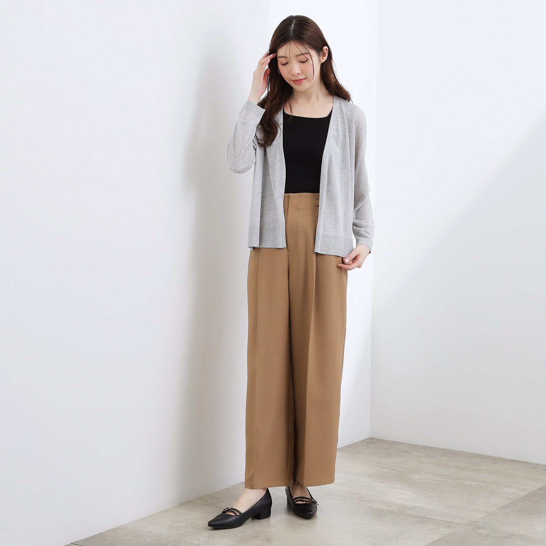 grove「高評価！【UVカット】ベーシックショートカーディガン」|カーディガン|